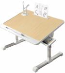 Linomag Laptop asztal, Linomag®, Multifunkcionális, Állítható, Összecsukható, Könyvtámogatás, Táblagép Állvány, Tároló fiók, 40cm x 27cm ~ 40cm, Bézs (mlb)