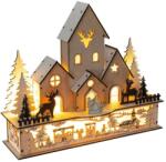 Retlux Decorațiune LED de Crăciun Retlux LED/2xAA lemn sat (FT0528)