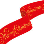 Family Collection Karácsonyi szalag - piros - "Merry Christmas" - 60 x 8 cm (58583) - tipparuhaz