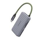 UGREEN CM868 kártyaolvasó (Type-C - 1xSD/ 2xMicroSD, 15cm) SÖTÉTSZÜRKE (55886) (55886)