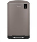 Les Collectors N° 719 pedálos szemetes, 30 liter, csendes nyitás, zárás, tartós rozsdamentes acél test, matt felület, szürkésbarna (N719)