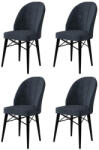 ASIR GROUP Étkezőszék Szett 4 db Ritim - Antracit, Fekete