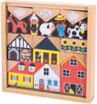 Janod Constructor din lemn Janod Cross Roads - Provincie, 34 piese (J05937) Figurina