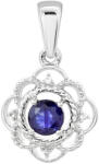  Ezüst Medál Thai Zafírral és Fehér Topázzal, PCY11401