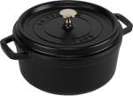 Staub La Cocotte 20cm Sütőedény kerek - Fekete (40509-487-0)
