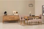 ASIR GROUP Étkezőgarnitúra Kihúzható Asztal, Szék, Konzol Asztal 6 db Vina Puha Pad 04 0900 - Atlanti Fenyő, Stone