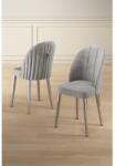 ASIR GROUP Étkezőszék Szett 4 db Mara - Szürke, Króm