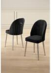 ASIR GROUP Étkezőszék Szett 4 db Mara - Fekete, Króm