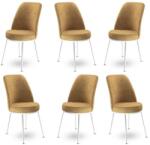 ASIR GROUP Étkezőszék Szett 6 db Dexa - Cappuccino, Fehér