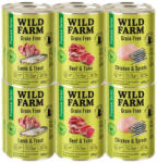  Wild Farm WILD FARM Premium Grain Free Mix ízek 12x400g - Gabonamentes macskaeledel