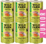  Wild Farm WILD FARM Premium Gabonamentes pulyka és lazac 6x400g - gabonamentes cicatáp