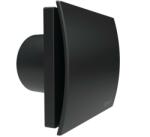 CATA UC-10 Silentis Timer fekete ventilátor utószellőztető funkcióval, dekoratív előlappal, pillangószeleppel (01222100) - watermarkt