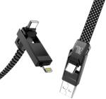 BlitzWolf BW-HDC7 4 az 1-ben prémium fonott gyorstöltő és adatkábel 240W - 1, 2 m