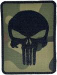 TM Patch - emblemă Punisher 75 x 100 mm - Green