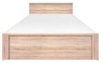 TEMPO KONDELA Ágy 160, sonoma tölgy, TOPTY TYP 45 - sprintbutor