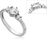 ÉkszerM Fehérarany Gyűrű (méret: 62) AU 95303