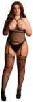 Le Desir - Strappy Suspender Bodystocking Queen Size - Black
