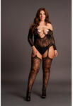 Le Desir Le Désir - Criss-Cross Suspender Bodystocking Queen Size - Black