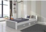 ADRK Ágy matraccal ALDEX 180x80, Fehér, Világosszürke - sprintbutor