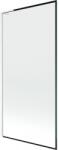 Mexen Next L, 1 szárnyú kádparaván 90 x 150 cm, 6mm átlátszó üveg-fekete mintás, fehér profil, 895-090-000-03-70-20 (895-090-000-03-70-20)