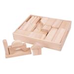 Bigjigs Toys Blocuri mari din lemn - natur Set bricolaj copii