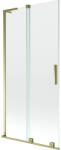 Mexen Velar L, 2 szárnyas eltolható kádparaván 95 x 150 cm, 8mm átlátszó üveg, arany fényes profil, 896-095-003-01-50 (896-095-003-01-50)