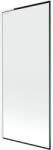 Mexen Next L, 1 szárnyas kádparaván 80 x 150 cm, 6mm átlátszó üveg-fekete mintás, fehér profil, 895-080-000-03-70-20 (895-080-000-03-70-20)