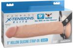  9" Silicone Hollow Strap-On Dual Density - vibriteszt