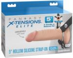  5" Silicone Hollow Strap-On Dual Density - vibriteszt
