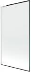 Mexen Next L, 1 szárnyas kádparaván 100 x 150 cm, 6mm átlátszó üveg-fekete mintás, fehér profil, 895-100-000-03-70-20 (895-100-000-03-70-20)