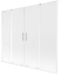 Mexen Velar L Duo, 2 szárnyas eltolható kádparaván 180 x 150 cm, 8 mm mattüveg, fehér matt, 896-180-003-32-20 (896-180-003-32-20)