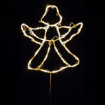 Somogyi Elektronic KID501WW angyal ablakdísz, 35 db melegfehér LED, időzítő, kül- és beltéri kivitel - koronaphone