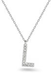 Heratis Forever Fehérarany briliáns nyaklánc L betű medállal 0, 040 ct IZBR911LHR