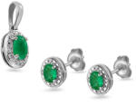 Heratis Forever Smaragd szett 0, 69 ct Kayia, fehér arany, 14K IZBR091ASS