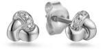 Heratis Forever Finom fülbevaló csomózott gyémántokkal, fehér arany IZBR531AN