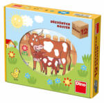 Dino Fa kockák Háziállatok - 12 kocka