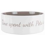 TRIXIE Pet's Home Ceramic Bowl - Kerámia Tál (mintás, Fehér/tópszín) (1, 4l/Ø20cm) (028-25055)