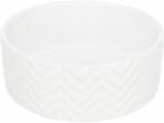 TRIXIE Ceramic Bowl - Kerámia Tál (nyomott Mintával, Fehér) (1, 6l/20cm) (028-25025)