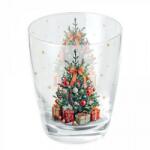 Ambiente B. V Karácsonyi üvegpohár - 250 ml - karácsonyfa ajándékokkal - Dekorated Christmas tree (VR-34319175)