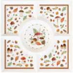 Easy Life Nuova R2S Porcelán kínálótálca 25x25cm, dobozban, Autumn Breeze (2095AUBR)