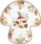 Easy Life Nuova R2S Porceántálca gombaformájú, 29, 5x28cm, dobozban, Autumn Breeze (2144AUBR)