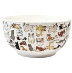 AROME Macskás grafikájú porcelán müzlistálka - 500 ml (IMO-TCO-8595717323792)