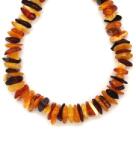 R. M. ékszer Borostyán vegyes splitter nyaklánc 70cm (023515)