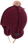 Pure Pure Căciulă din lână fiartă Pure Pure - Burgundy