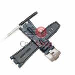  Curea piele albastră cusătură albă tip Audemars Piguet 28mm