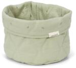 Little Dutch Cos de depozitare rotund matlasat pentru comoda de infasat - 20 x 15 - Pure Sage - Little Dutch