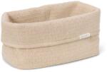 Little Dutch Cos de depozitare tricotat din bumbac organic - 25 x 15 - Pure Soft Beige - Little Dutch