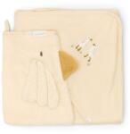 Little Dutch Set cadou cu prosop cu gluga si manusa de baie din bumbac organic pentru bebelusi - Little Goose - Little Dutch