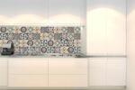 DIMEX ART Fototapet pentru bucătărie - plăci albastre 180 x 60 cm