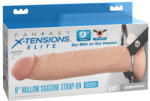 9" Silicone Hollow Strap-On Dual Density - erotikshop
